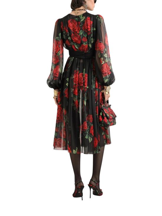 26FW 돌체앤가바나 미디 원피스 F619OTIS134 HN6EJ RED - DOLCE & GABBANA