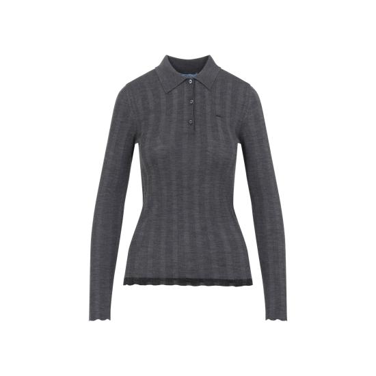 26FW 프라다 스웨터 P24E3USOOO6218 F0Y17 GREY