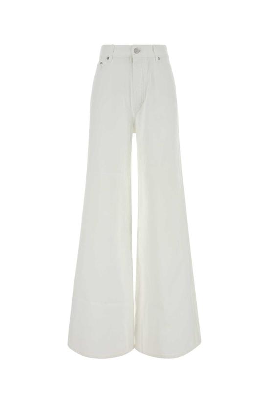 26FW 알라이아 스트레이트 팬츠 AA9P1277D027D 000 WHITE