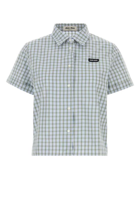 26FW 미우미우 셔츠 MK1959SOOO196L F073K CHECKED