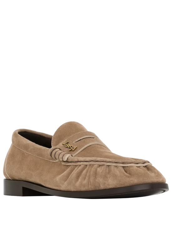 26FW 생로랑 르 로퍼 수플 수에드 A001MM27DTT 9741 BEIGE O TAN - SAINT LAURENT
