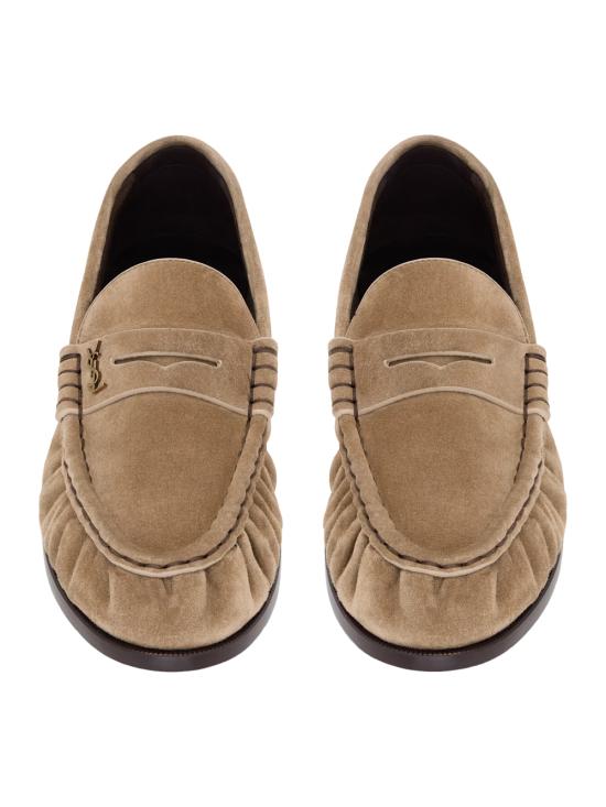 26FW 생로랑 르 로퍼 수플 수에드 A001MM27DTT 9741 BEIGE O TAN - SAINT LAURENT