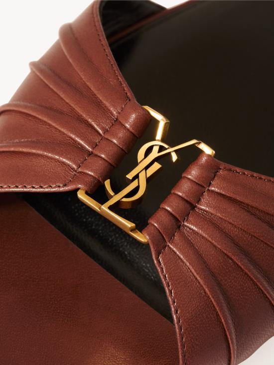 26FW 생로랑 뮬/슬리퍼 869658AADF0 2603 BROWN - SAINT LAURENT