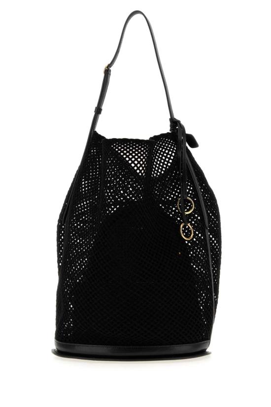 26FW 알라이아 힙 라지 버킷 백 AA1L6006I249 999 BLACK - ALAIA