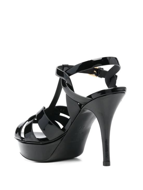 26FW 생로랑 트리뷰트 플랫폼 샌들 315490AAAOW 1000 BLACK - SAINT LAURENT