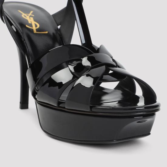 26FW 생로랑 트리뷰트 플랫폼 샌들 315490AAAOW 1000 BLACK - SAINT LAURENT