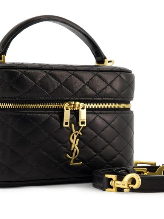 26FW 생로랑 램스킨 가비 베니티 백 7667311EL07 1000 BLACK - SAINT LAURENT