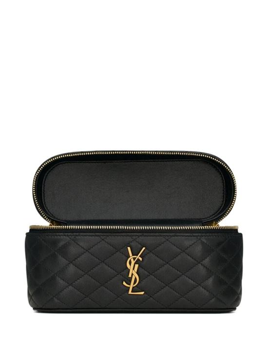 26FW 생로랑 램스킨 가비 베니티 백 7667311EL07 1000 BLACK - SAINT LAURENT