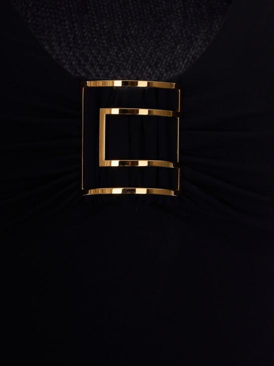 26FW 엘리자베타프랜치 반팔 티셔츠 MD00567E2 110 BLACK - ELISABETTA FRANCHI