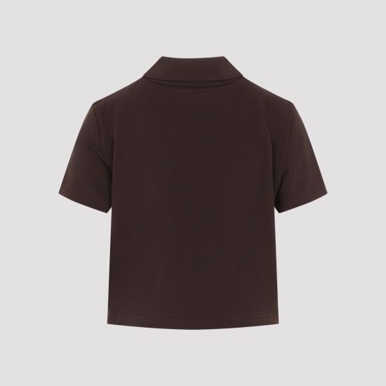 26FW 생로랑 반팔 티셔츠 A003I4Y38EK 2019 BROWN - SAINT LAURENT