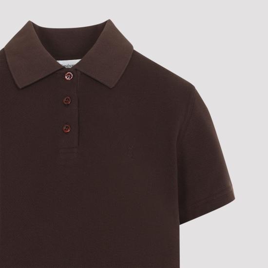 26FW 생로랑 반팔 티셔츠 A003I4Y38EK 2019 BROWN - SAINT LAURENT