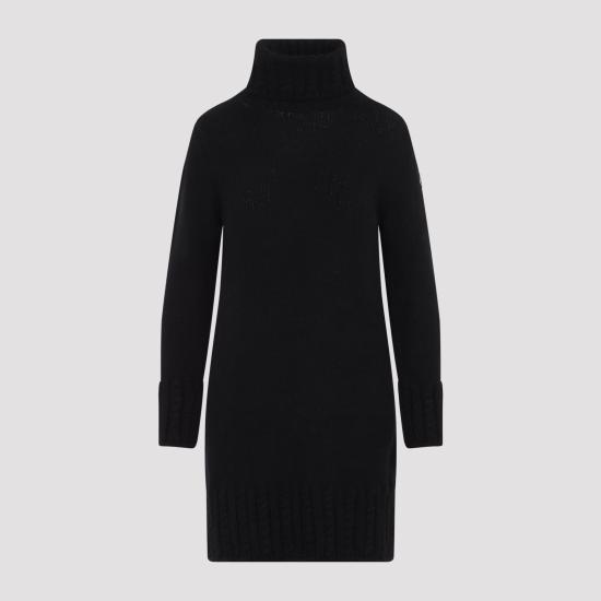 26FW 몽클레어 미디 원피스 L20939L00004N0403 999 BLACK - MONCLER