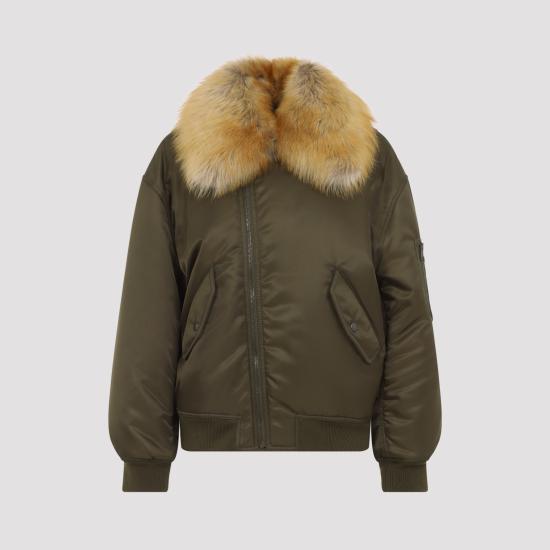 26FW 생로랑 자켓 A00300YZ9HT 3117 GREEN - SAINT LAURENT