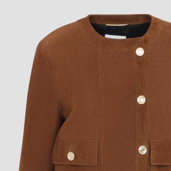 26FW 생로랑 자켓 876897YCUM2 2705 BROWN - SAINT LAURENT