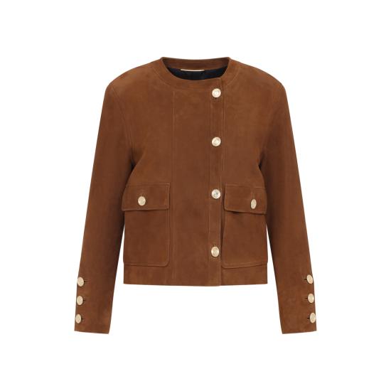26FW 생로랑 자켓 876897YCUM2 2705 BROWN
