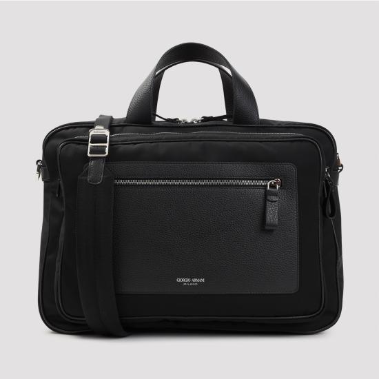26FW 조르지오 아르마니 토트백 GM002321AF14204 UC001 BLACK - GIORGIO ARMANI