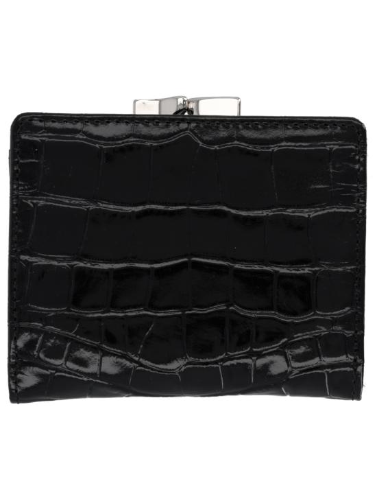 26FW 비비안웨스트우드 크로커다일 엠보스드 프레임 월렛 5115002MWL0098 N401 BLACK - VIVIENNE WESTWOOD