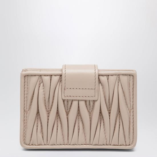 26SS 미우미우 마테라쎄 나파 레더 카드 홀더 5MC280AFPP F0236 PINK - MIU MIU