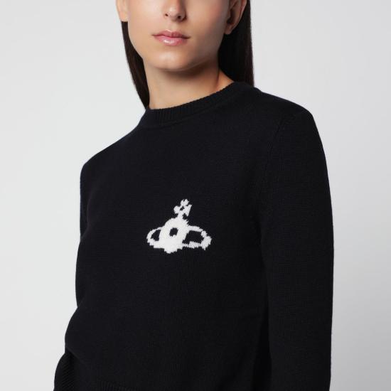 26FW 비비안웨스트우드 스웨터 1803008WY005E N401 BLACK - VIVIENNE WESTWOOD