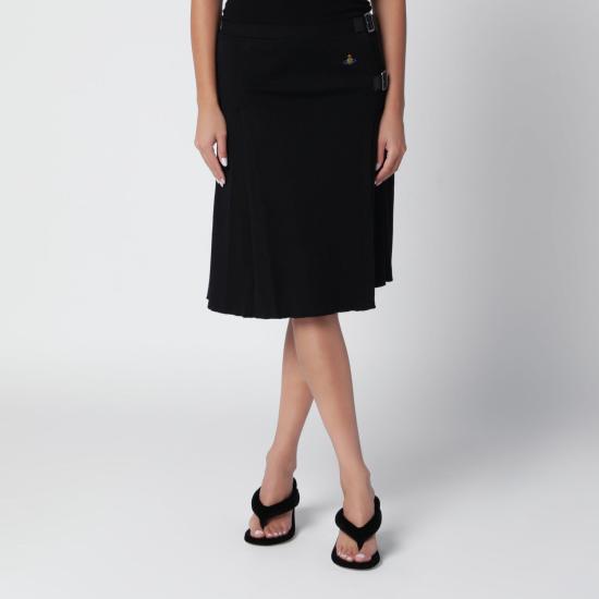26FW 비비안웨스트우드 스커트 3802001KY005E N401 BLACK