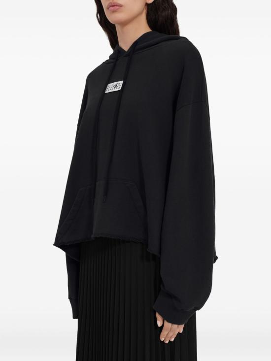 26FW MM6 메종마르지엘라 코튼 후디드 스웨트셔츠 S52GU0235M25025 900 BLACK - MM6 MAISON MARGIELA