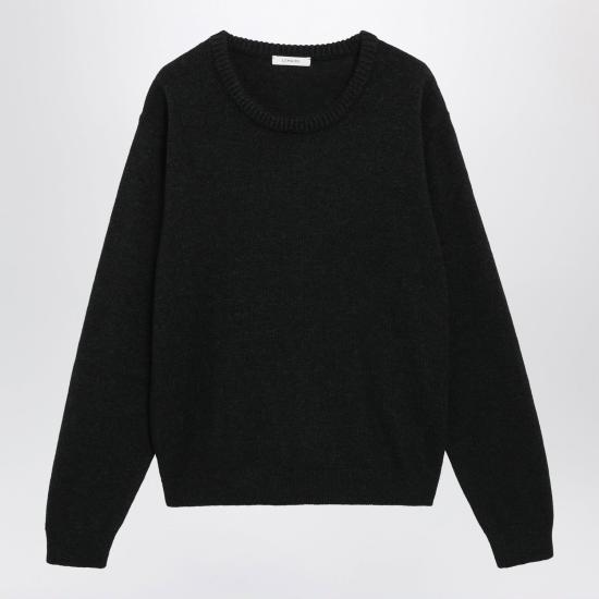 26FW 르메르 알파카 울 크루넥 스웨터 PO0035LK1065 BK996 BLACK