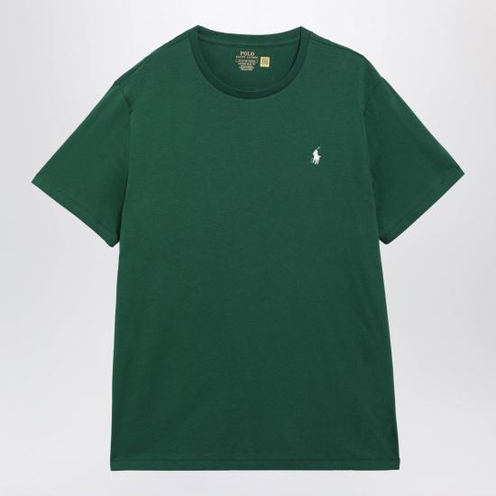 26FW 폴로 랄프로렌 포니로고 자수 반팔 티셔츠 710671438531CO C1730 GREEN
