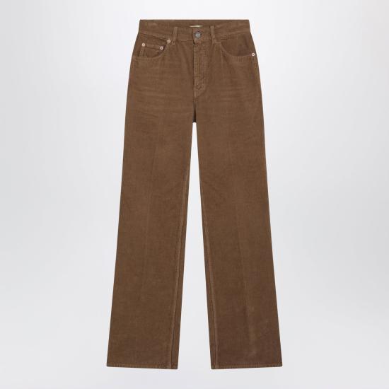26FW 생로랑 스트레이트 팬츠 873630Y19PA 5170 BROWN
