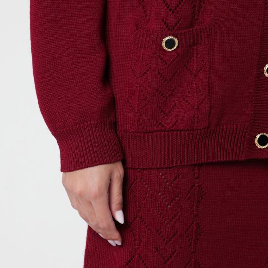 26FW 알레산드라리치 자켓 FABX4496K4847 0527 BURGUNDY - ALESSANDRA RICH