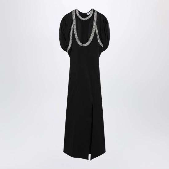26FW 디 아티코 미디 원피스 261WCW00307EMB031RA 100 BLACK