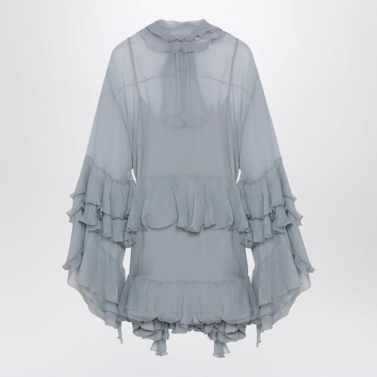 26FW 끌로에 미디 원피스 CH26ARO52001 011 LIGHT BLUE - CHLOE