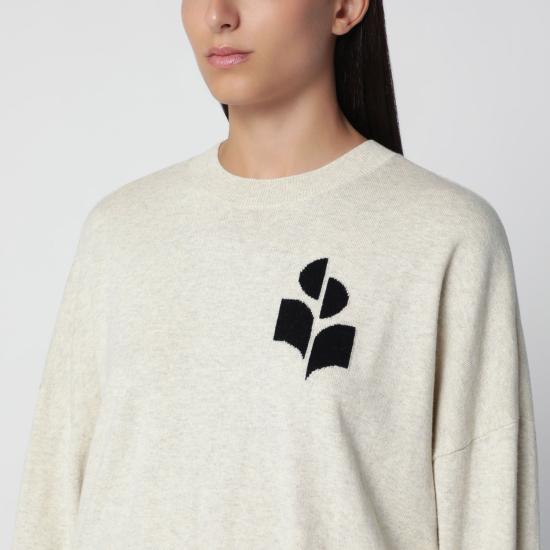 26FW 이자벨마랑에뚜왈 마리산스 코튼 스웨터 PU0053FAA1X05E 02LY GREY - ISABEL MARANT ETOILE