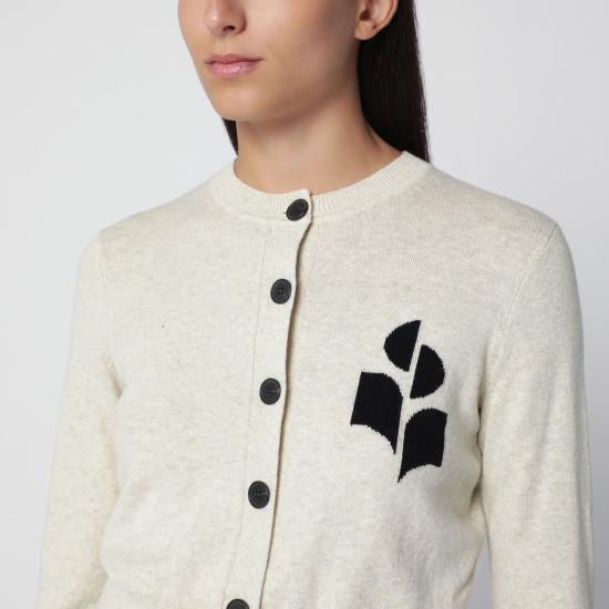 26FW 이자벨마랑에뚜왈 뉴턴 코튼 가디건 CA0040FAA1X05E 02LY GREY - ISABEL MARANT ETOILE