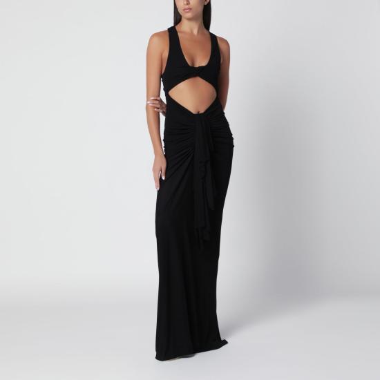 26FW 크리스토퍼에스버 미디 원피스 23023338VI BLK BLACK