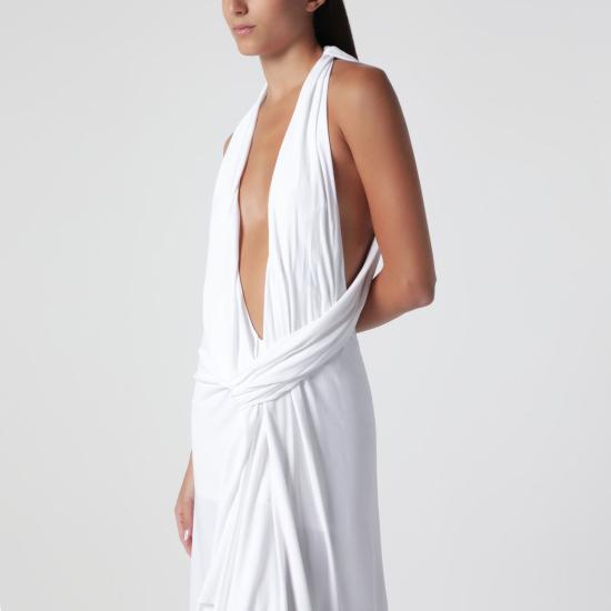 26FW 크리스토퍼에스버 미디 원피스 26023343VI WHT WHITE - CHRISTOPHER ESBER