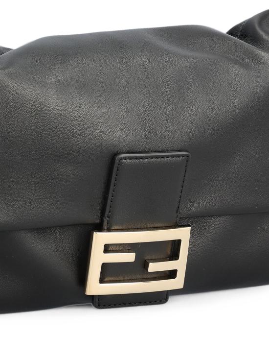 26FW 펜디 바게트 소프트 미디엄 백 8BR856B1ZK F0QA1 BLACK - FENDI