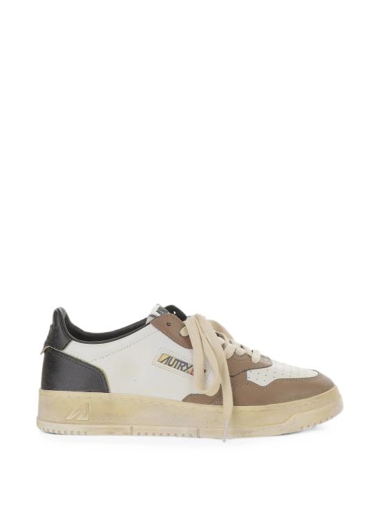 26FW 오트리 슈퍼 빈티지 메달리스트 로우 레더 스니커즈 AVLMSV60 WHT WHITE
