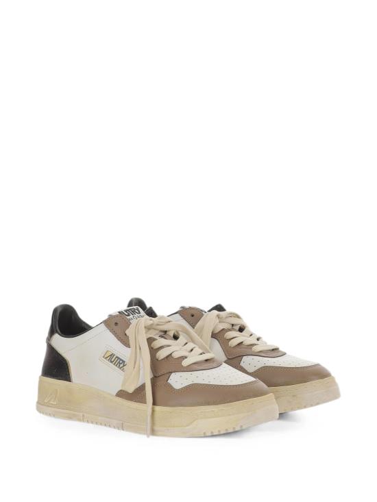 26FW 오트리 슈퍼 빈티지 메달리스트 로우 레더 스니커즈 AVLMSV60 WHT WHITE - AUTRY