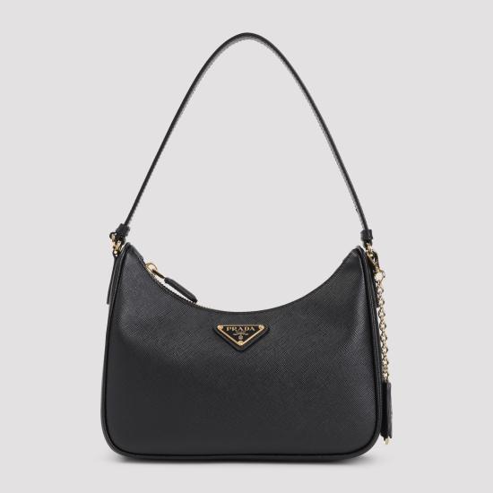 26FW 프라다 리에디션 2005 사피아노 가죽 미니백 1N204TNZVF0632 Black - PRADA