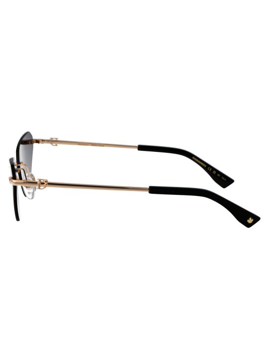  디스퀘어드2 선글라스 D2 0108S RHL9O GOLD BLACK - DSQUARED2