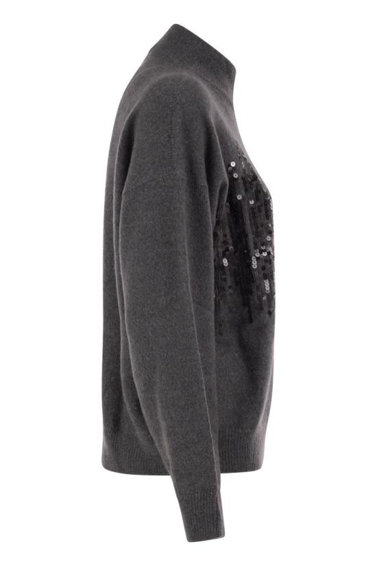 26FW 페세리코 스웨터 A99836F07RL9100 L72 ANTHRACITE - PESERICO