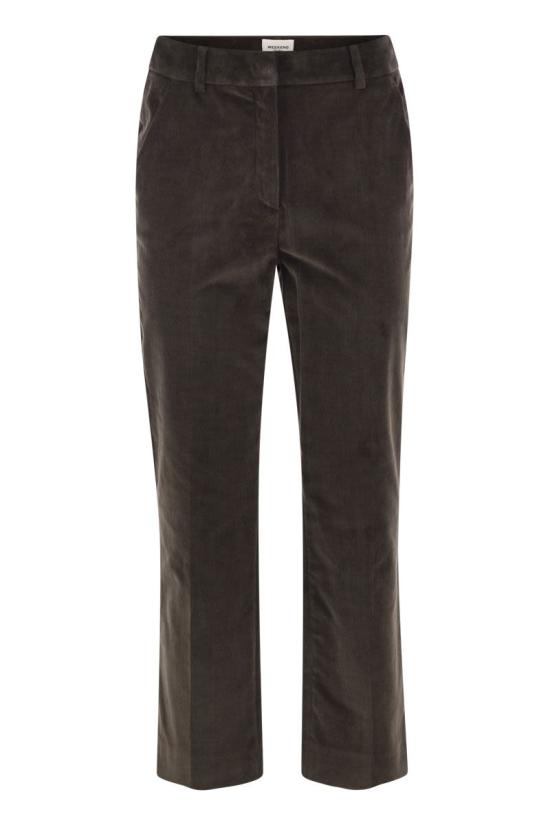 26FW 위켄드막스마라 스트레이트 팬츠 2625136022600 018 DARK BROWN
