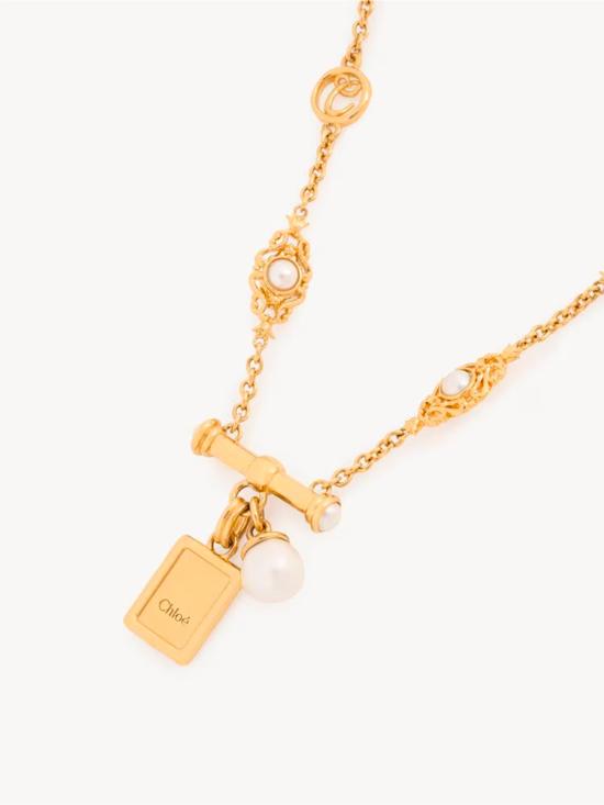 26FW 끌로에 목걸이/팬던트 CH26SJN02BRE7ZN GOLDPEARLY - CHLOE