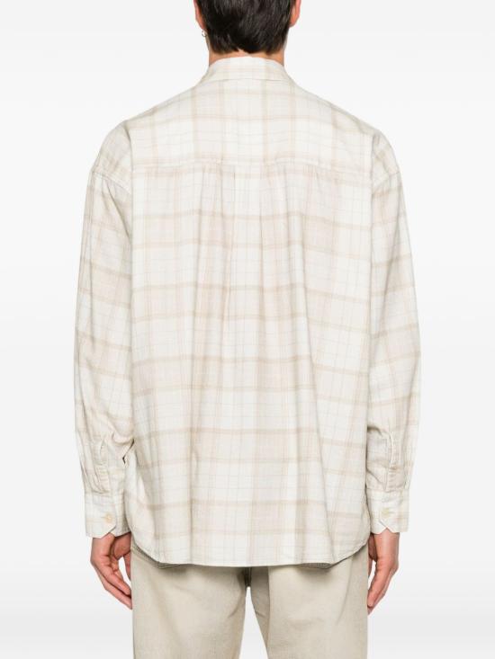 26FW 아워레가시 버로우드 체크 셔츠 M4262BSCSTELLACHECKPRINT Beige - OUR LEGACY