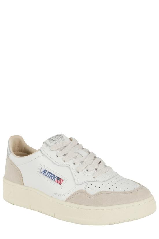 26FW 오트리 메달리스트 로우 레더 스니커즈 AULW 099 White - AUTRY