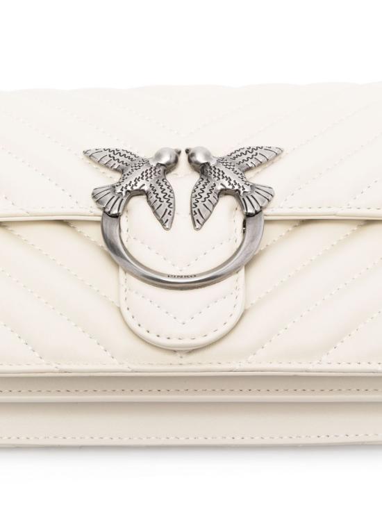 26SS 핑코 토트백 100074A0GKZ14O BIANCO SILVER - PINKO