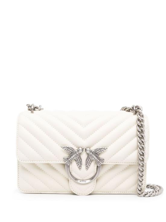 26SS 핑코 토트백 100074A0GKZ14O BIANCO SILVER