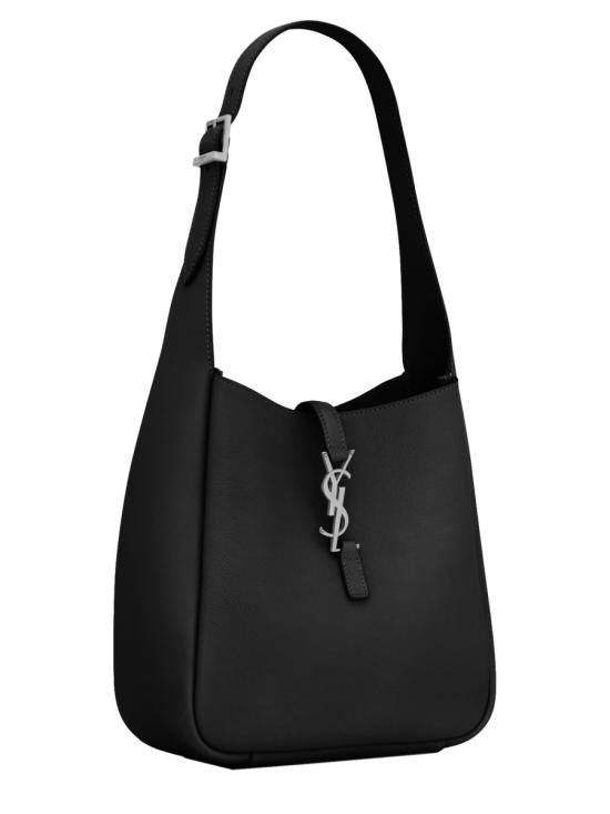 26FW 생로랑 LE 5 A 7 서플 스몰 그레인드 레더백 713938 AACQG1000 BLACK - SAINT LAURENT