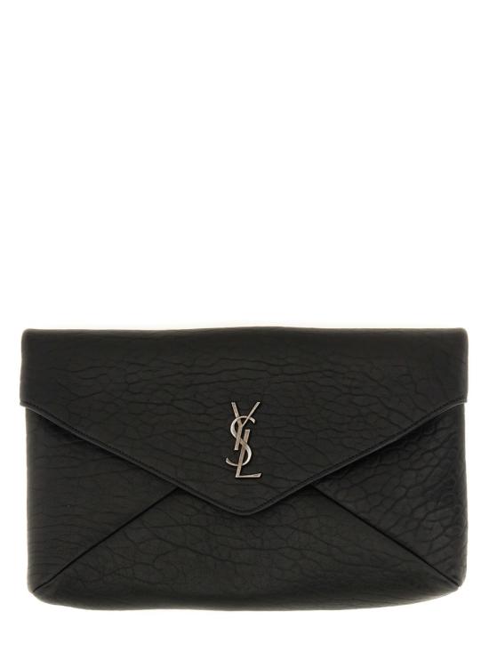 26FW 생로랑 카산드라 라지 엔벨로프 파우치 778181 AACIA1000 BLACK