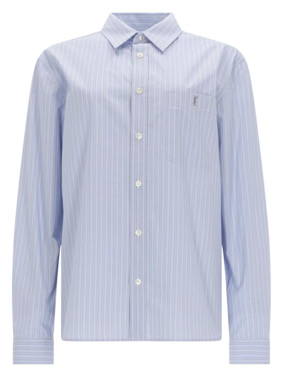 26FW 생로랑 블라우스/셔츠 861080 Y7J664427 BABY BLUE